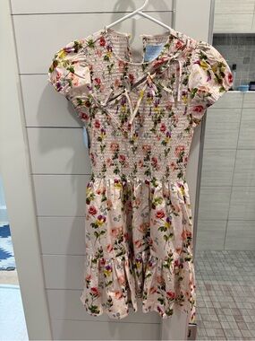 NWT Hill House Gia Mini Smocked Dress with Puff Sleeves